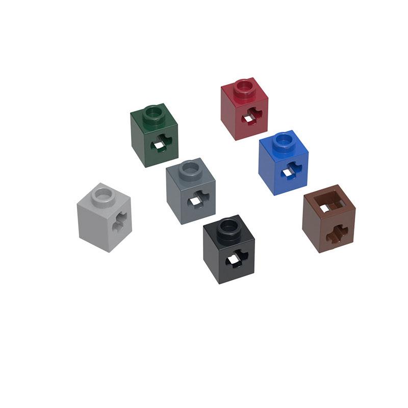 10PCS 73230 1x1 with Axle Hole Building Blocks Moc Accessories Compatible with Brick Toys Children Gift Box