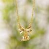 High-quality temperament light luxury full of zirconium copper micro-inlaid necklace women's real gold electroplating simple 