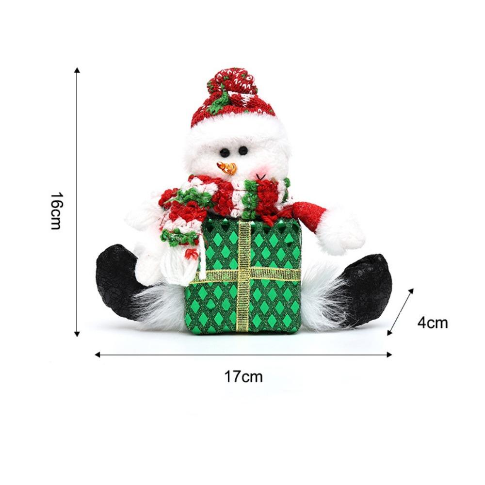 Hanging Style Christmas Hanging Ornament Creative Santa Claus Figurine New Gift Box Doll Holiday