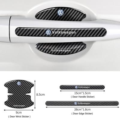 VW GTI GOLF 2026 Gorący Dla VW VOLKSWAGEN PU Miseczka Klamki Drzwi Naklejka Ochronna Antykolizyjna Dla Volkswagen Golf 5 6 7 Charang B