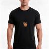 Digital Cartoon Of A Highland Cow Tshirt Summer Casual Cotton Tee Oversized Streetwear Tops Vintage Graphic Print
