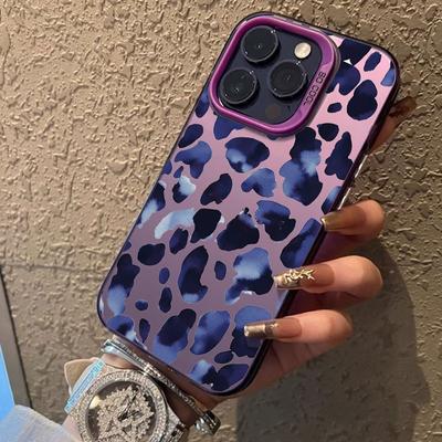 Moda Leopar Desenli Kılıf iPhone 16 Samsung A55 A35 S24 Xiaomi Redmi Note 13 Pro 14C Huawei Honor 200 Darbeye Dayanıklı Telefon Tamponu Çizilmez Kapak