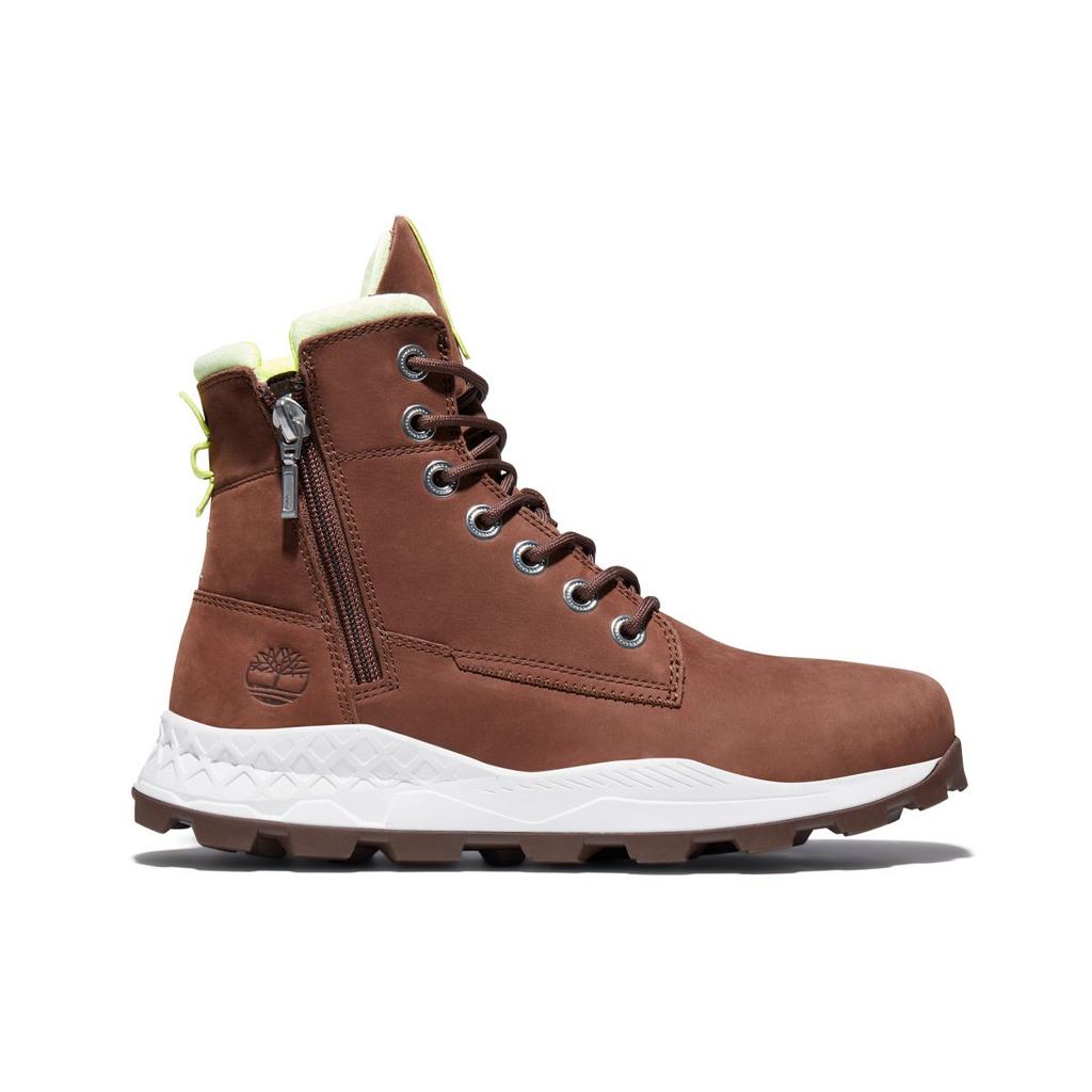Timberland Brooklyn Mid Waterproof Side Zip Work Boots Men Boots Brown A2HVT500