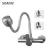Küchenarmatur aus Edelstahl, ausziehbar, für die Wandmontage, Wasserhahn, wassersparend, für Waschbecken, Kräne, Gourmet-Waschbeckenutensilien, freies Schiff