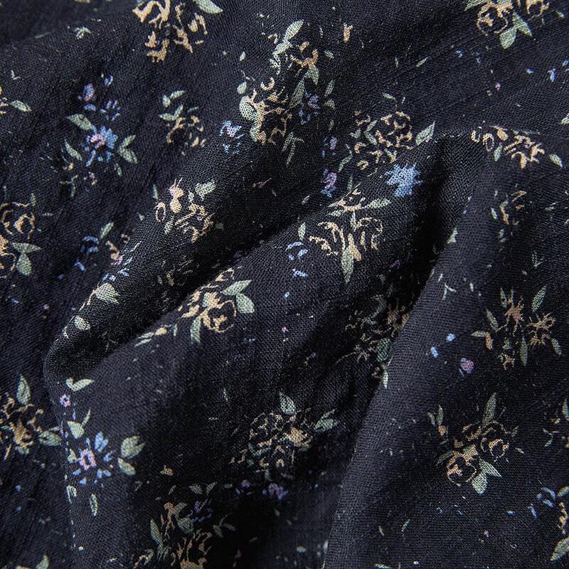 Women's Retro High-Waisted A-Line Floral Midi Skirt