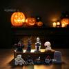 Halloween Home Table Decor Advent Calendar with 9 Mini Resin Figures, Day Spooky Countdown Decorative Figures for Windows To Calendar, Surprise