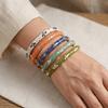 Colorful Vintage Cloisonne Bangle Traditional Women's Hand Bracelet Dainty Flower Bangle  Ladies