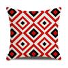 Daily Household Products Classic Simple Geometric Pillowcase Linen Office Cushion Waist Pillowcase