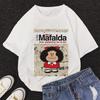 Mafalda Kawaii Graphic Print T-shirt Women Harajuku Aesthetic Pink Tops Y2k Casual Tshirt 2026 Newest Summer Fashion Female T Shirt