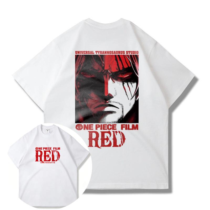 

Anime One Piece RED RedHaired Girl Theater Edition ShortSleeved TShirt for Men and Women HeavyDuty LooseFitting Cotton 3XL