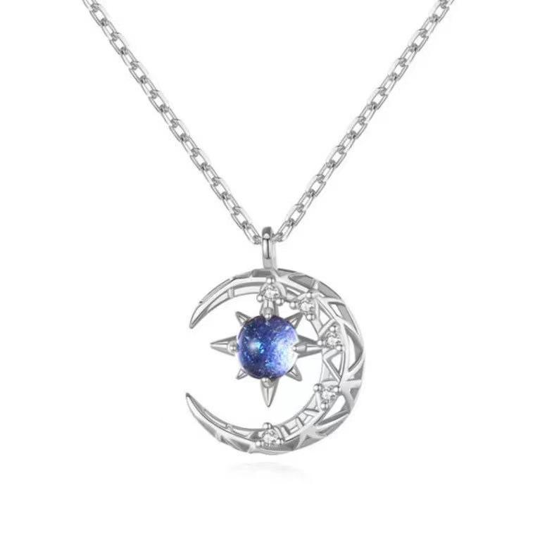

[Special offer only 8.] Necklace heartbeat shell small waist star and moon ring buckle ins does not fade collarbone