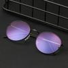 Women Men Computer Round Metal Glasses Ultra Light Frame Anti-Blue Light Eyeglasses Eyeglasses Protection