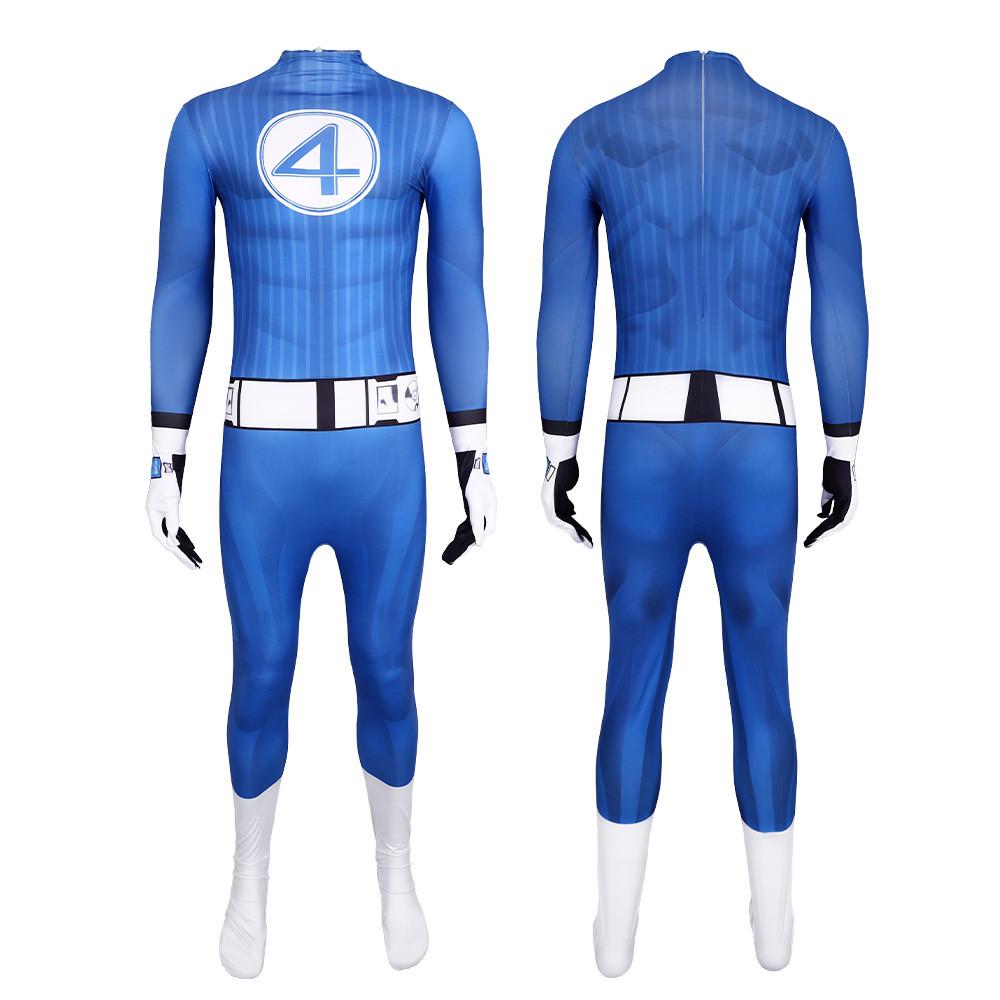 Fantastic Four Jumpsuit Cosplay Costume Halloween Party Stage Performance