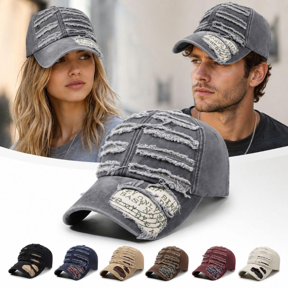 Cool Baseball Cap Unisex Cotton Cowboy Hat Fashion Retro Peaked Cap Men Women