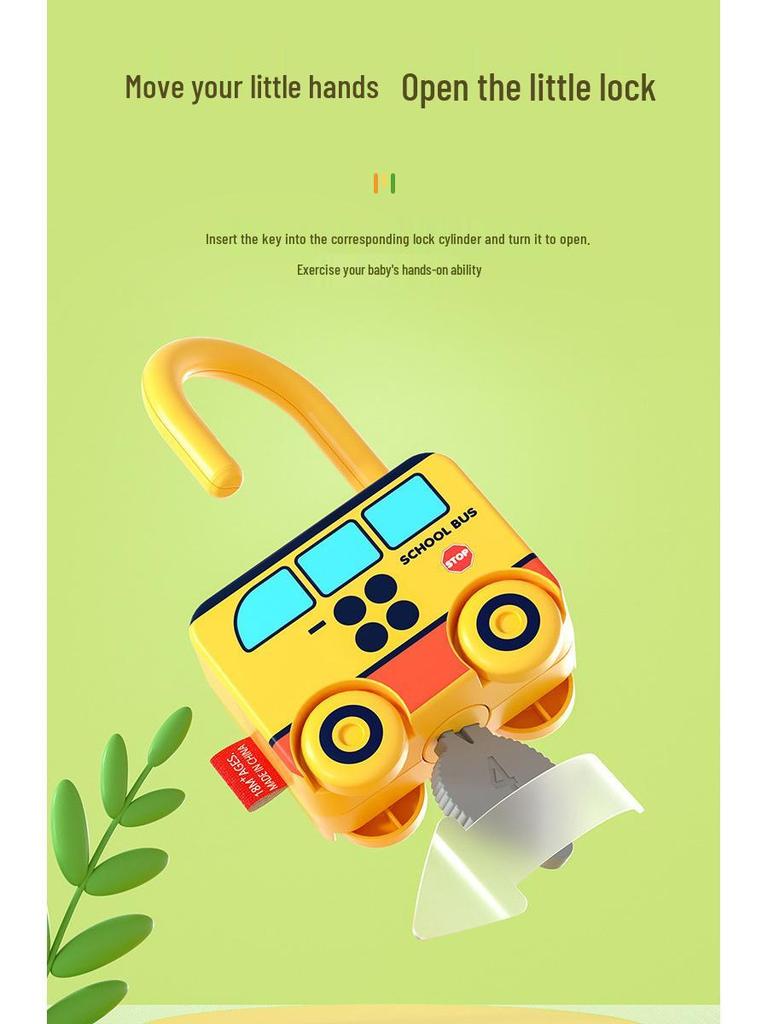 Children's Key Matching Puzzle Toy: Early Education Padlock & Life Skills Training