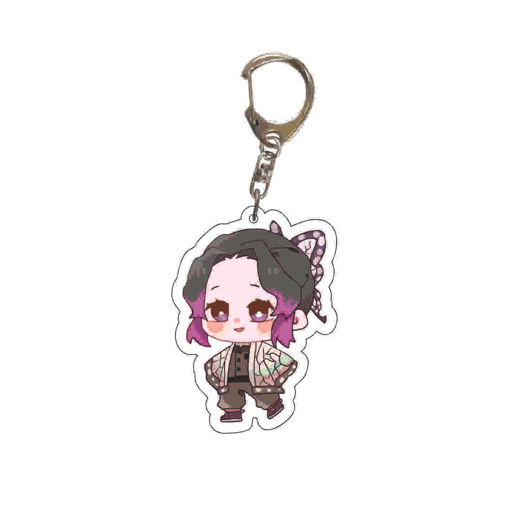 Demon Slayer Kimetsu No Yaiba Acrylic Key Ring Backpack Pendant Anime Cosplay Accessory Gift for Fans Collection