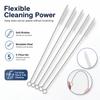 5pcs Soft Hair Straw Bottle Cleaning Brushes Reusable Glass Tube Cleaners  Kitchen