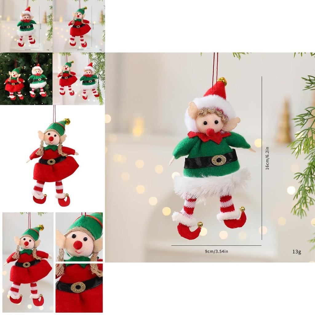 Holiday Elf Figurine Decoration With Soft Fabric For Christmas Tree Decor