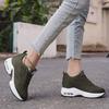 Women's Platform Mesh Breathable Sneakers Womens Spring New Casual Wedge Basket Shoes Tennis Female Thick Woman Summer Trainers