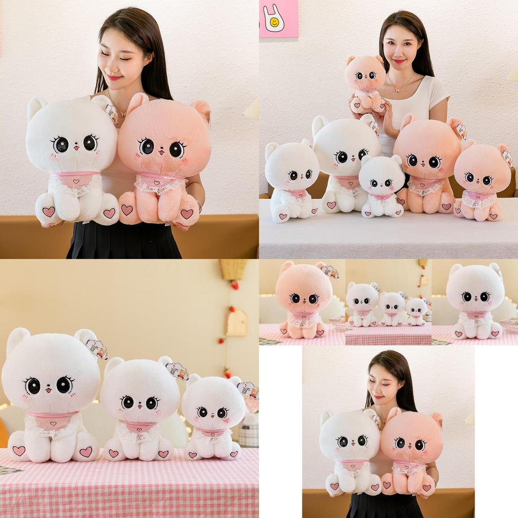 Adorable Cute Sweet Cat Plush Toy Soft Stuffed Animal Pillow For Kids Girls Gift