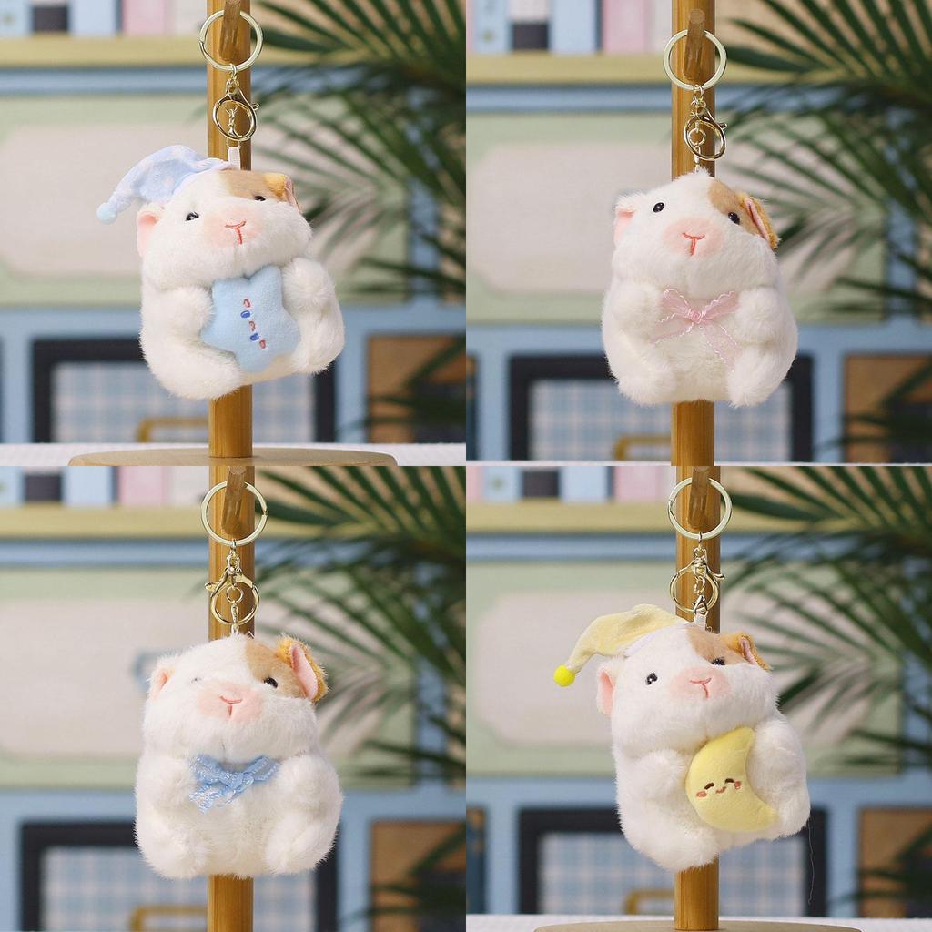 Hamster Plush Keychain With Soft Pp Cotton Filling For Bag Decoration And Gift