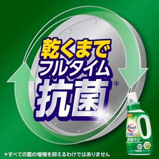 Attack Large Capacity Antibacterial EX Indoor Drying High Humidity 90 Dense Powerful Deodorization Laundry Detergent Liquid Refill 2380g
