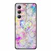Für vivo V40 SE Hülle Luxus TPU Weiches Silikon Handy Rückabdeckung für vivo V40 SE 5G Schutz Stoßfest Blumen Mädchen Niedlich Hülle