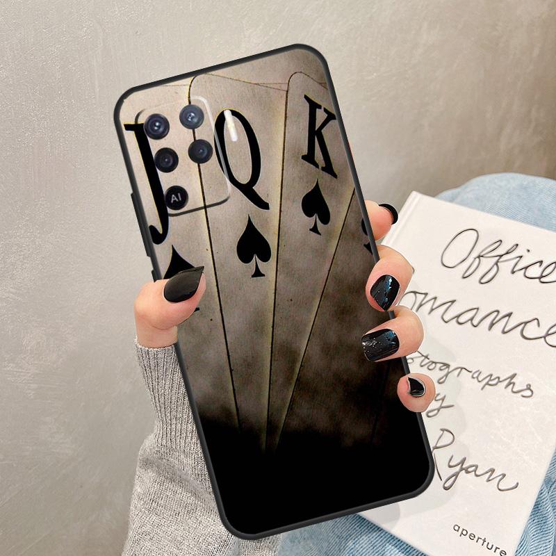 POKER PLAYING CARDS Case For Oppo A54 A74 A94 A17 A57 A77 A76 A16 A96 A18 A60 A80 A40 A38 A58 A78 A98 A15 A5 Pro