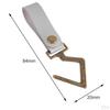 4 Pack Leather Strap Cookware Hanging Rack Hook Camping Outdoor Tools Towels Cups Hooks Hanger