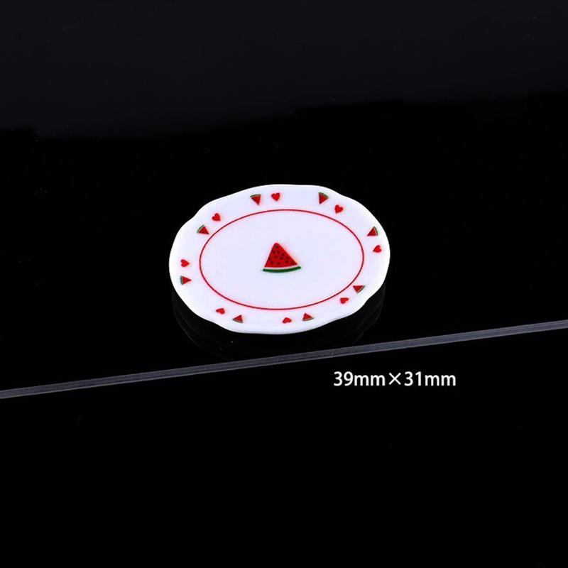 

5 шт. 1/12 ляльковий будиночок мультфільм харчові тарілки ляльковий будиночок міні кухонні тарілки прикраси ляльковий будиночок аксесуари уявні ігри іграшки