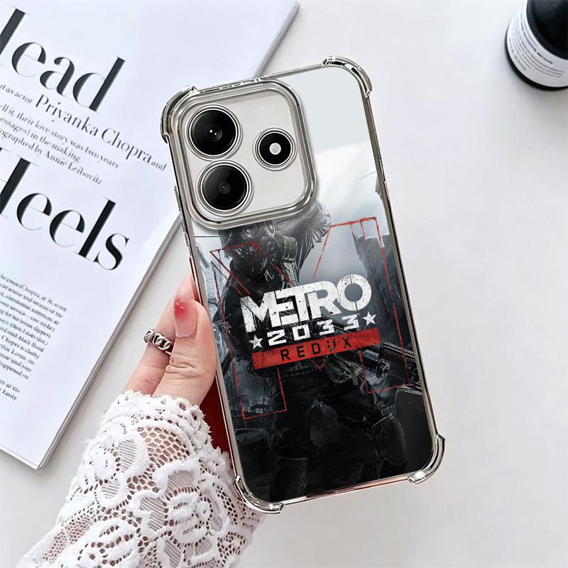 Metro 2033 Soft Phone Case For Xiaomi Redmi Note 14 15 Pro Plus 13 12 11S 11T 5G 10 9S 9 Plating Anti-Fall Fundas