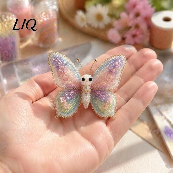 Collectible Bead Art Kit 1 Set 3D Beaded Animal DIY Kit, Beading Crafts with Instructions, Handmade Insect Bird Fairy for Kids Adults Beginners