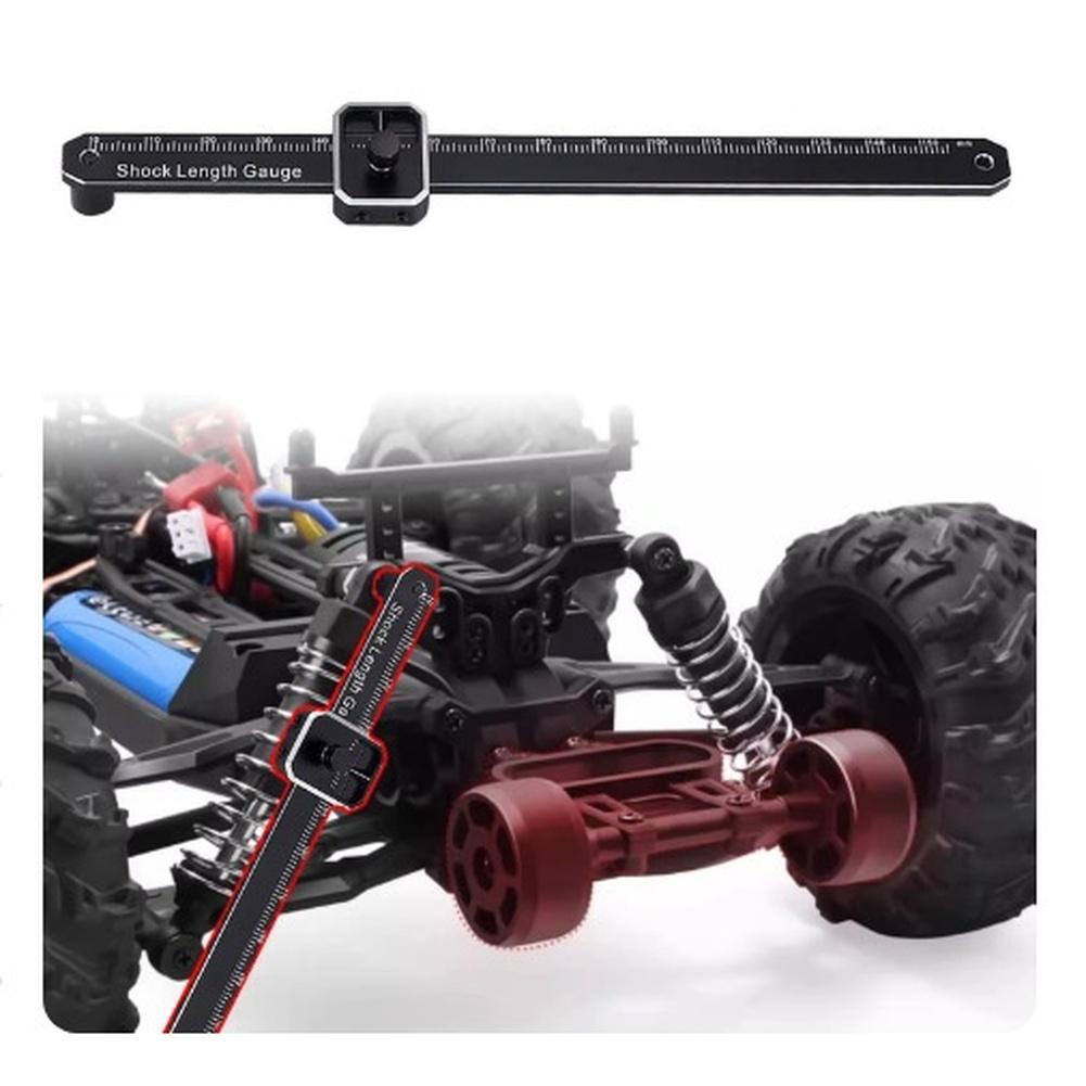 Shock Length Gauge Metal Adjustable Suspension Measurement Tool For Off Road RC Cars 1 8 Scale Hobby Maintenance Accessories