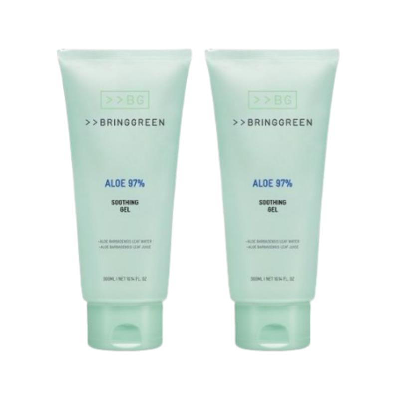 Bring Green Aloe 97% Soothing Gel 300 mL × 2 Set