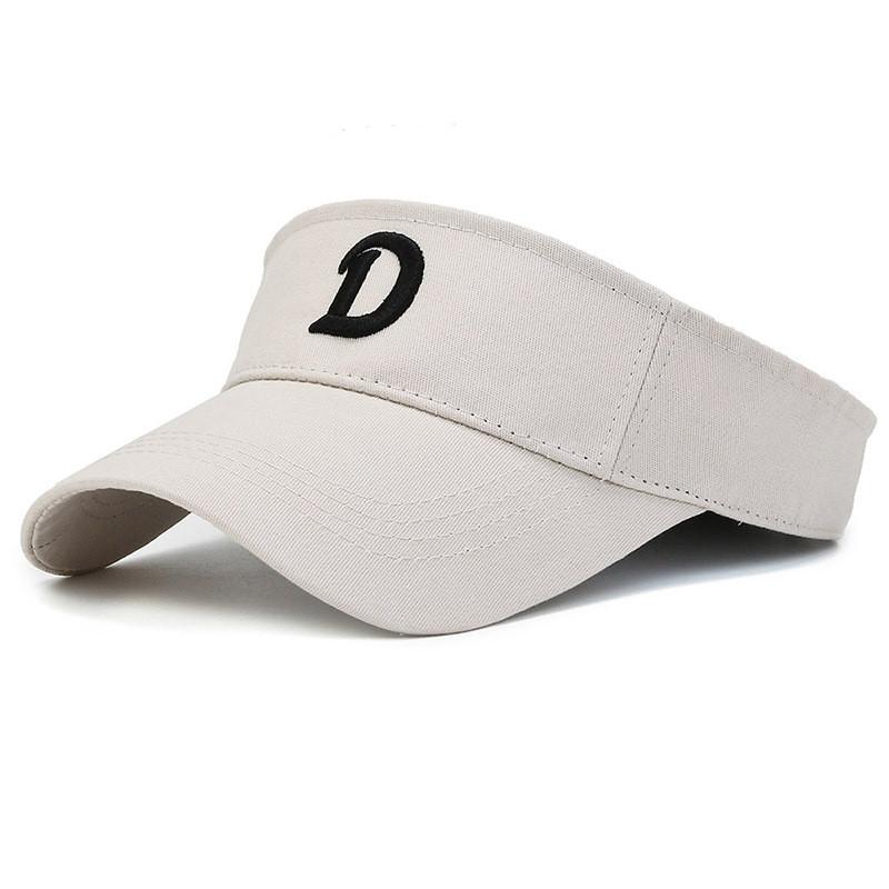 Embroidered D Letter Spring Couple Sun Hat Mountaineering Breathable Top Empty