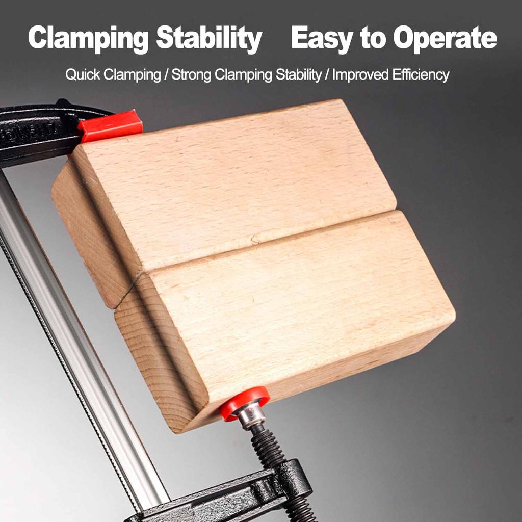 Pro F Clamp Quick-Release – Industrial-Grade Metal/Wood Clamp – High-Strength Hand Tool for Woodwork & Metalwork