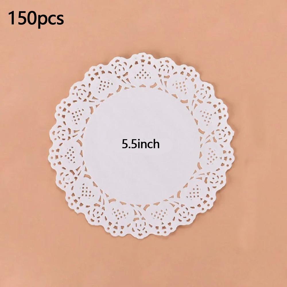 150pcs Lace Doilies Baking Paper Multi-function Placemats New Table Decoration Mat
