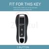 For Porsche Panamera Cayenne 971 911 9Ya Macan Boxster Keyless Car Key Case Cover 3 Buttons Car Remote Key Shell Fob Accessories