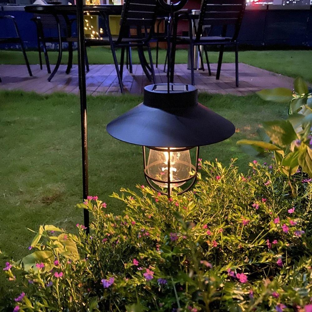 Retro Hanging Tent Lamp Vintage Landscape Light Atmosphere Light Solar Lantern Lamp  Outdoor