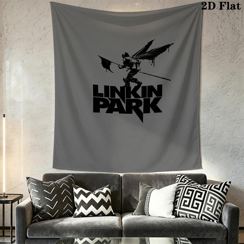 Linkin Park Wall Tapestry Aesthetic Wall Hanging Printed Fabric Blanket Decorative Tapestries for Bedroom Living Room Home Decor