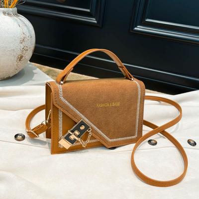 Single Women's Bag New Premium Matte Texture Women's Shoulder Bag Handbag Oblique Span Bag Small Square Bag