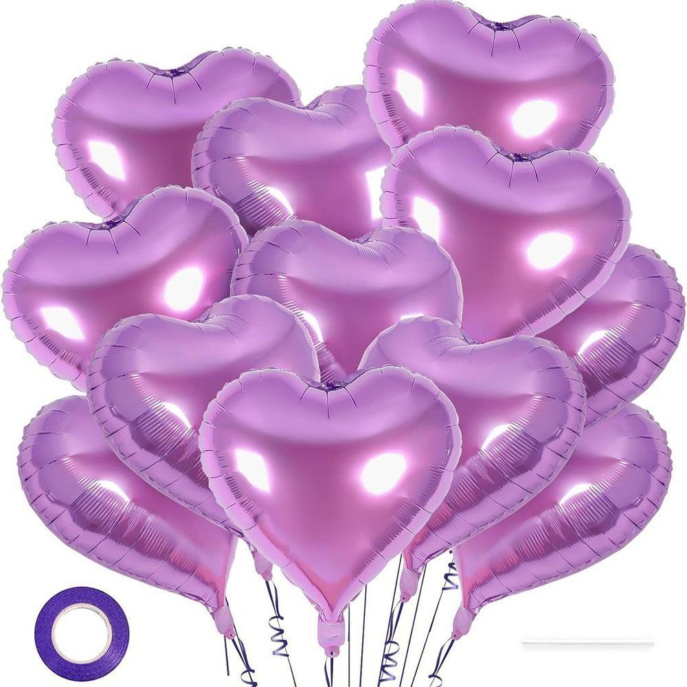 12Pcs Love Decoration Love Heart Balloon 18 inch Wedding Engagement Party Decor  Birthday Party