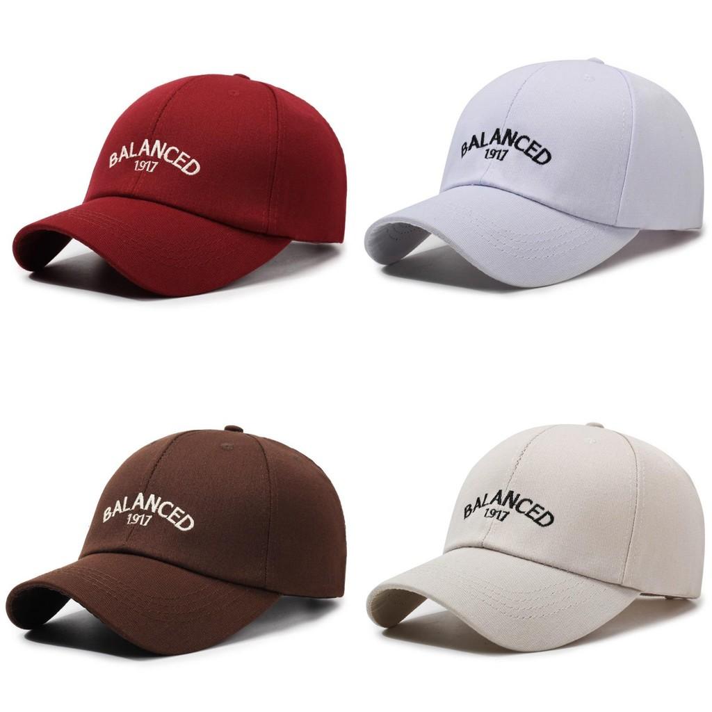 Balanced Letter Embroidery Baseball Cap Sun Protection Breathable Peaked Hat