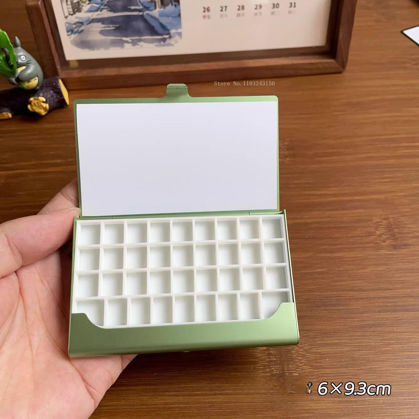 

24/36/48 Grid Travel Watercolor Pigment Packing Box Portable Art Supplies Outdoor Sketching Watercolor Painting Palette Cases