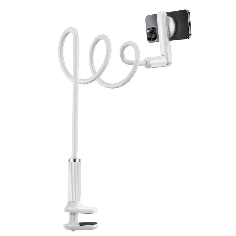 Oatsbasf Universal Schwanenhals Handyhalter Magnetisch für Schreibtisch Arm Flexibel Lazy Holder 360° Drehbar Bett Handyklemme Halterung