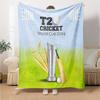 1pc Blanket - T20 Cricket  Print Design,Lightweight Blanket for Sofa,Bed- Soft &Warm,Gift for All Seasons