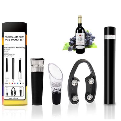 Aluminum Alloy Air Pressure Wine Opener ABS Vacuum Wine Bottle Corkscrew Wine Bottle Opener Set