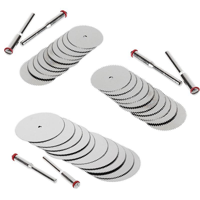 33pcs/set 22mm Wood Cutting Disc Dremel Rotary Tool Circular Saw Blade Dremel Cutting Tools For Woodworking Tool Dremel Accessories