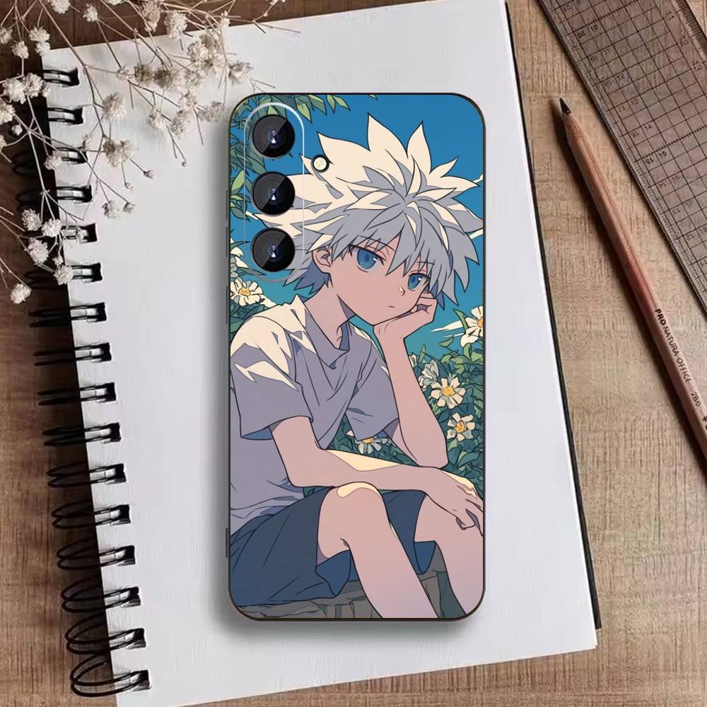 S-Killua Zoldyck H-Hunter X Hunter Phone Case For Samsung Galaxy A73,A72,A71,A70,A52,A51 Others Soft Black Cover