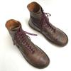 Trippen All Leather Lace-Up Short Mid Boots Size 39 24.0-25.0 Brown Vintage Leather(USED)